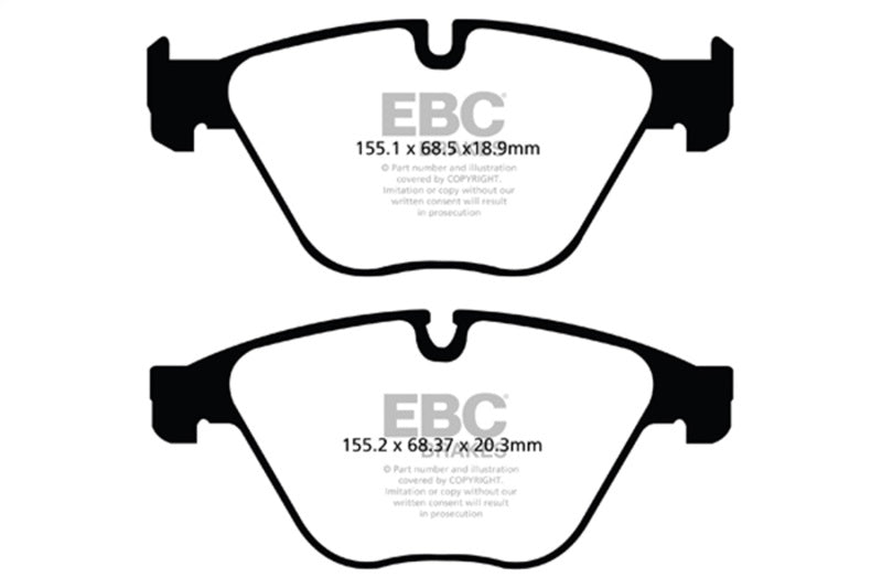 
                      
                        EBC 10+ BMW 535i 3.0 Turbo (F10) Greenstuff Front Brake Pads
                      
                    