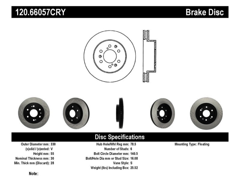 
                      
                        StopTech 05-10 GMC Sierra 1500 (w Rear Drum) / 07-09 GMC Yukon Front CRYO-STOP Rotor
                      
                    