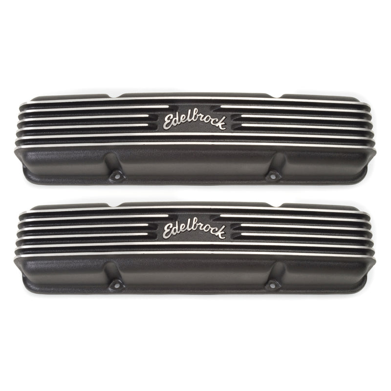 Edelbrock Ventildeckel Classic Series Chevrolet 1959-1986 262-400 CI V8 Schwarz