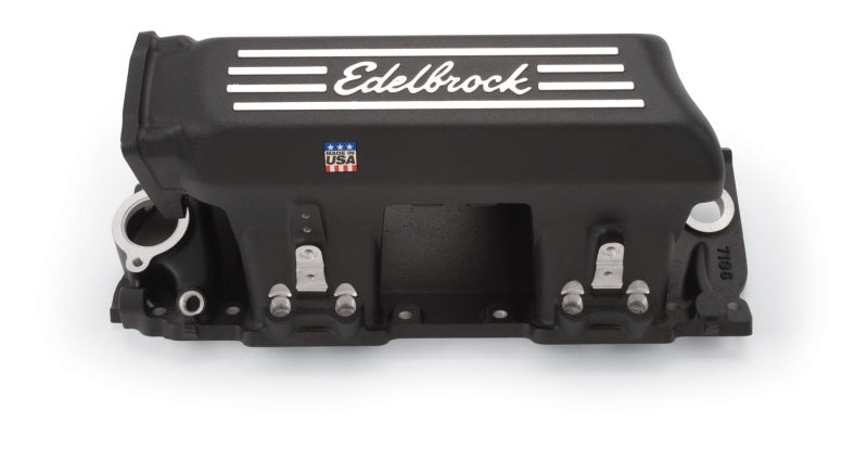 
                      
                        Edelbrock Manifold EFI Pro-Flo XT BB Chevy Rect Port Heads Black Powder Coated
                      
                    