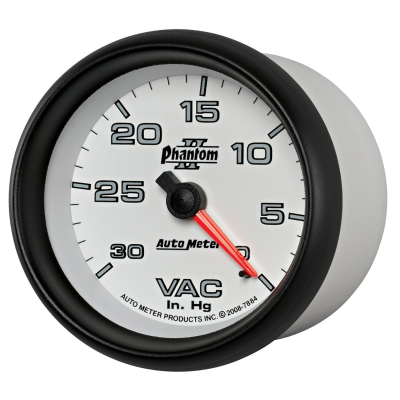 
                      
                        AutoMeter Gauge Vacuum 2-5/8in. 30Inhg Mechanical Phantom II
                      
                    