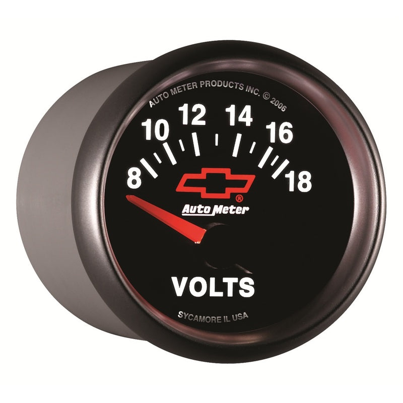 
                      
                        Autometer GM Bowtie Black 2-1/16 Voltmeter 8-18V
                      
                    