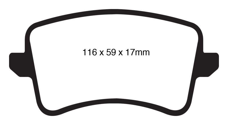 
                      
                        EBC 09-11 Audi A4 2.0 Turbo Yellowstuff Rear Brake Pads
                      
                    