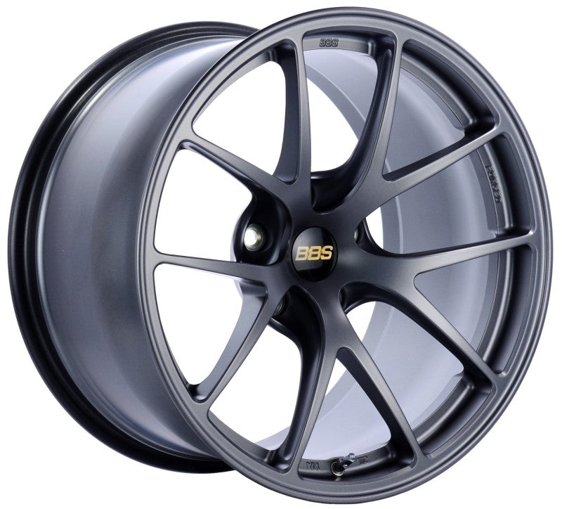 BBS RI-A 18x9 5x112 ET38 Matte Graphite Wheel -82mm PFS/Clip Required