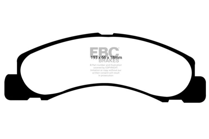 
                      
                        EBC 00-02 Ford Excursion 5.4 2WD Yellowstuff Front Brake Pads
                      
                    