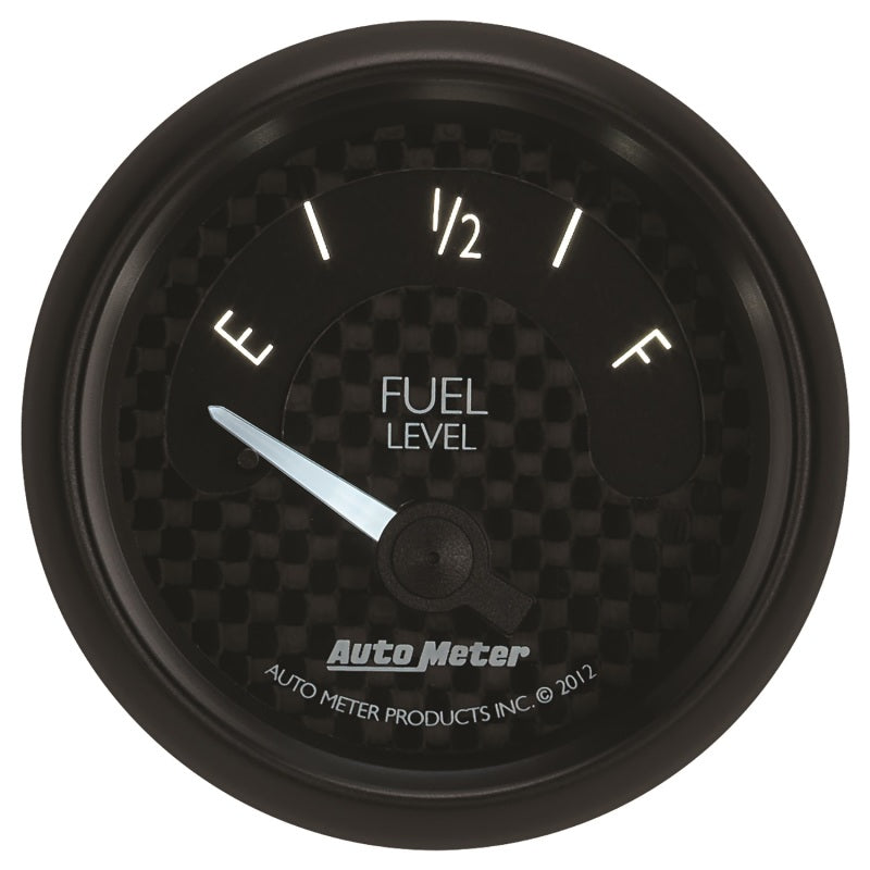 
                      
                        Autometer GT Series 52mm Short Sweep Electronic 0-90 ohms Fuel Level (For most 65-97 GM)
                      
                    