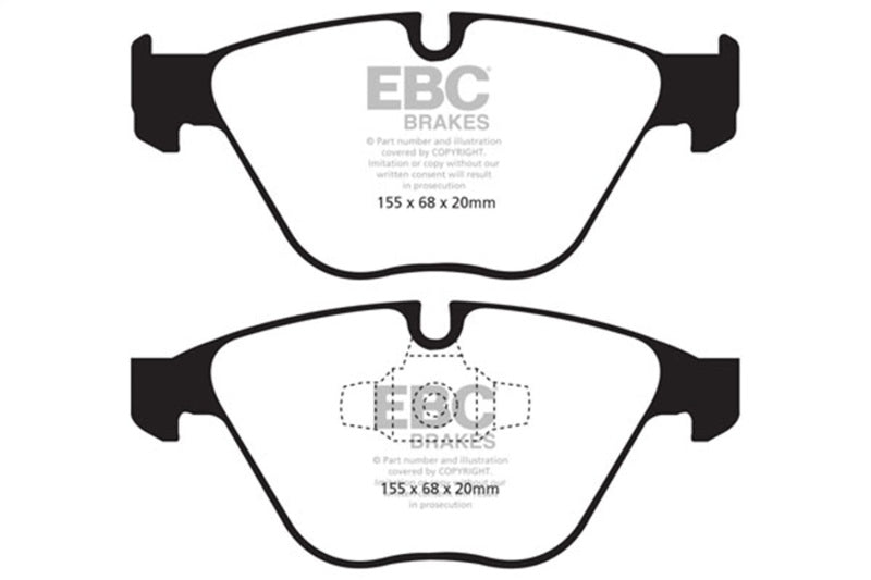 
                      
                        EBC 10-12 BMW 335i xDrive (E90/E92) Bluestuff Front Brake Pads
                      
                    