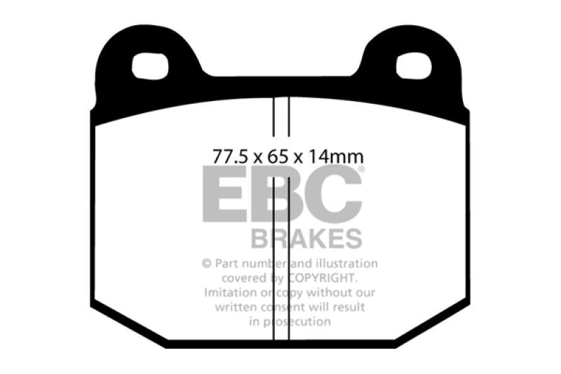 
                      
                        EBC 08+ Lotus 2-Eleven 1.8 Supercharged Yellowstuff Front Brake Pads
                      
                    