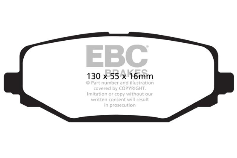 
                      
                        EBC 12+ Chrysler Town & Country 3.6 Greenstuff Rear Brake Pads
                      
                    