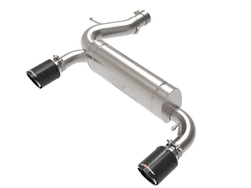 aFe Vulcan 3-calowy układ wydechowy Axle-Back ze stali nierdzewnej 304, do Forda Bronco 2021 L4-2.3L (t)/V6-2.7L (tt) z karbonowymi końcówkami
