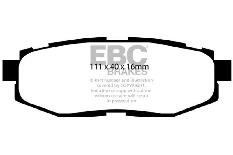 
                      
                        EBC 12+ Scion FR-S 2 Ultimax2 Rear Brake Pads
                      
                    