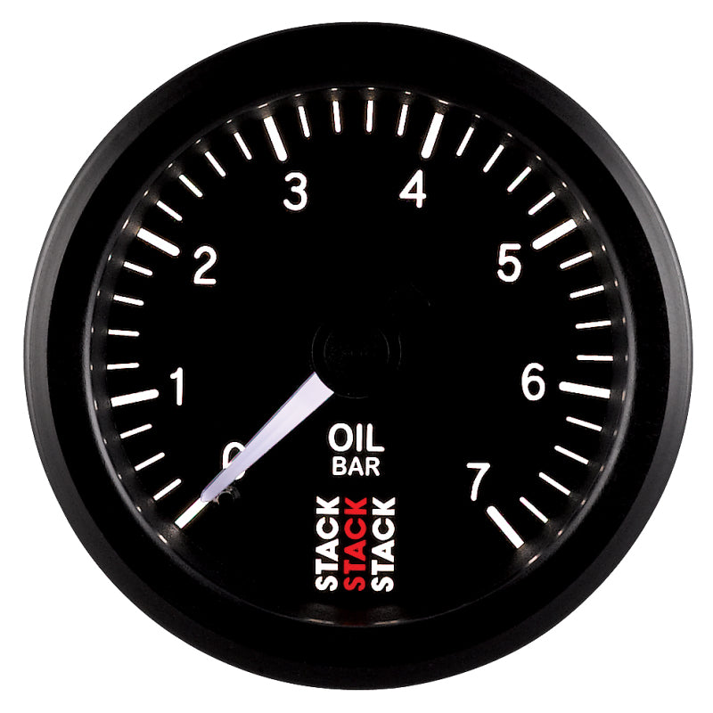 
                      
                        Autometer Stack Instruments 52mm 0-7 BAR M10 (M) Mechanical Oil Pressure Gauge - Black
                      
                    