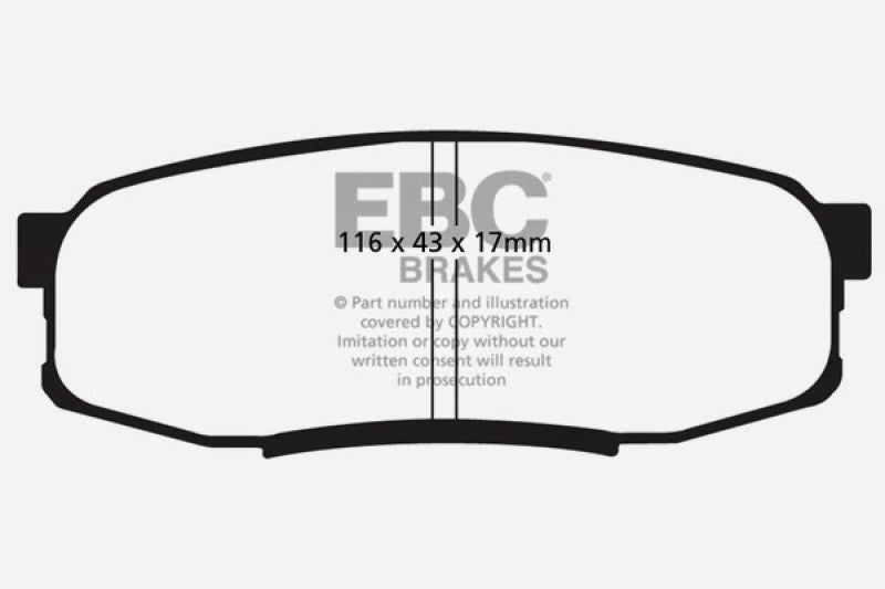 
                      
                        EBC 08+ Lexus LX570 5.7 Yellowstuff Rear Brake Pads
                      
                    