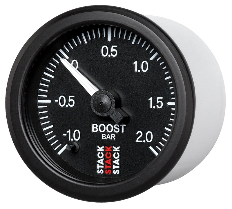 
                      
                        Autometer Stack 52mm -1 to +2 Bar (Incl T-Fitting) Pro Stepper Motor Boost Pressure Gauge - Black
                      
                    