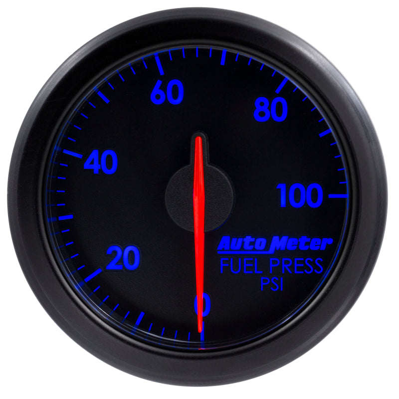 
                      
                        Autometer Airdrive 2-1/6in Fuel Pressure Gauge 0-100 PSI - Black
                      
                    