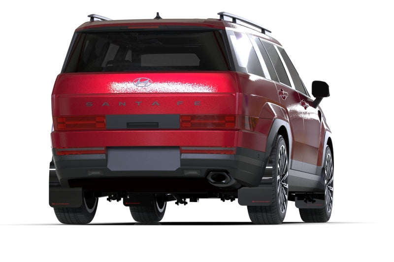 
                      
                        Rally Armor 24–25 Hyundai Santa Fe, schwarzer Schmutzfänger mit weißem Logo
                      
                    