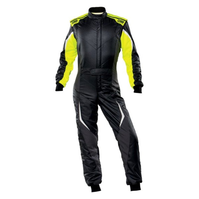 OMP Tecnica Evo Overall My21 Black/Yellow - Size 64 (Fia 8856-2018)