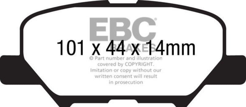 
                      
                        EBC 13+ Mitsubishi Outlander 2.4 FWD Greenstuff Rear Brake Pads
                      
                    