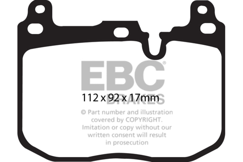 
                      
                        EBC 14+ BMW i8 1.5 Turbo/Electric Yellowstuff Front Brake Pads
                      
                    