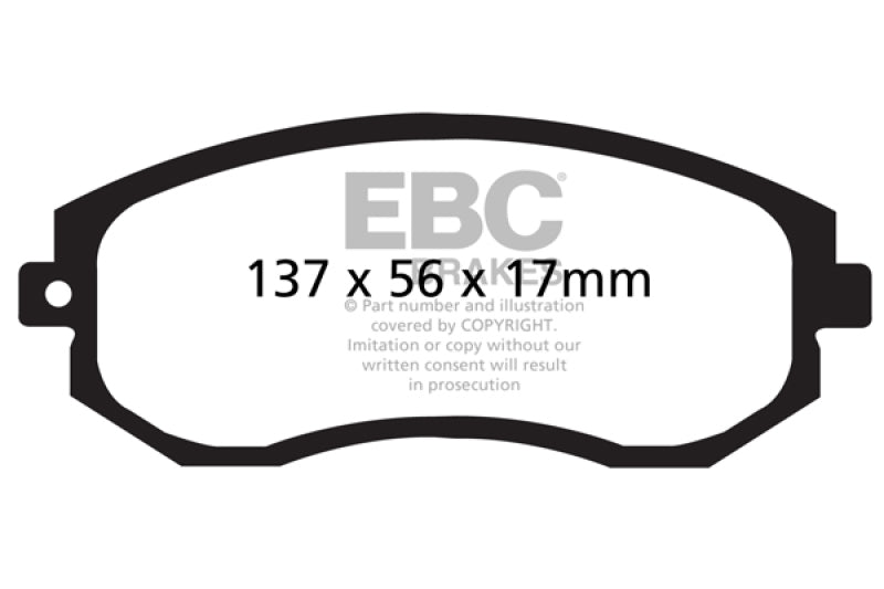 
                      
                        EBC 12+ Scion FR-S 2 Ultimax2 Front Brake Pads
                      
                    