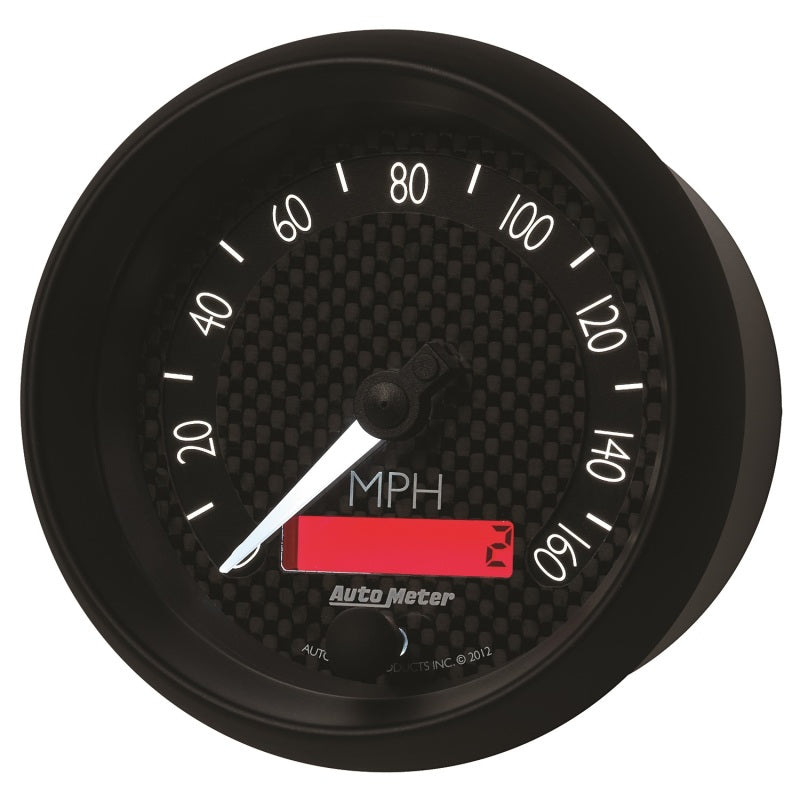 
                      
                        Autometer GT Series 3-3/8in In Dash 0-160 MPH Electronic Programmable Speedometer
                      
                    