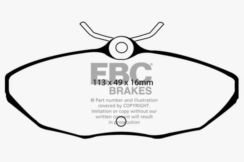 
                      
                        EBC 03-06 Jaguar XJ8 4.2 VP Yellowstuff Rear Brake Pads
                      
                    