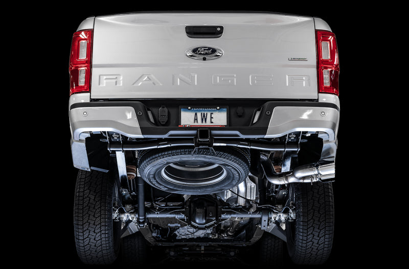 
                      
                        AWE Tuning 2019+ Ford Ranger 0FG Performance Exhaust System w/Chrome Silver Tips & Bash Guard
                      
                    