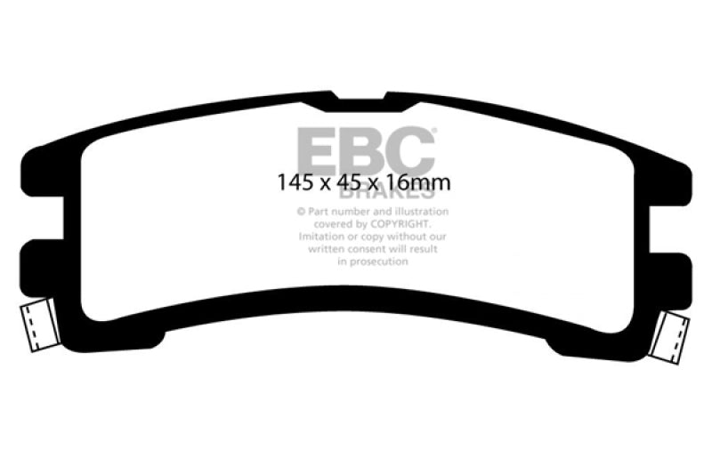 
                      
                        EBC 87-95 Nissan Pathfinder 3.0 Greenstuff Rear Brake Pads
                      
                    