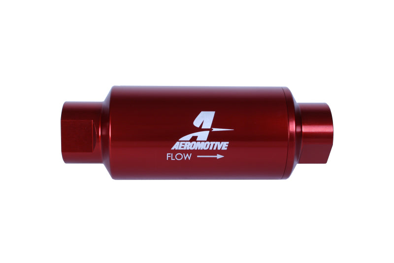 
                      
                        Aeromotive In-Line Filter - (AN-10) 10 Micron Microglass Element Red Anodize Finish
                      
                    