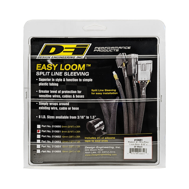 
                      
                        DEI Split Wire Sleeve Easy Loom 8mm-5/16in x 20 Black
                      
                    