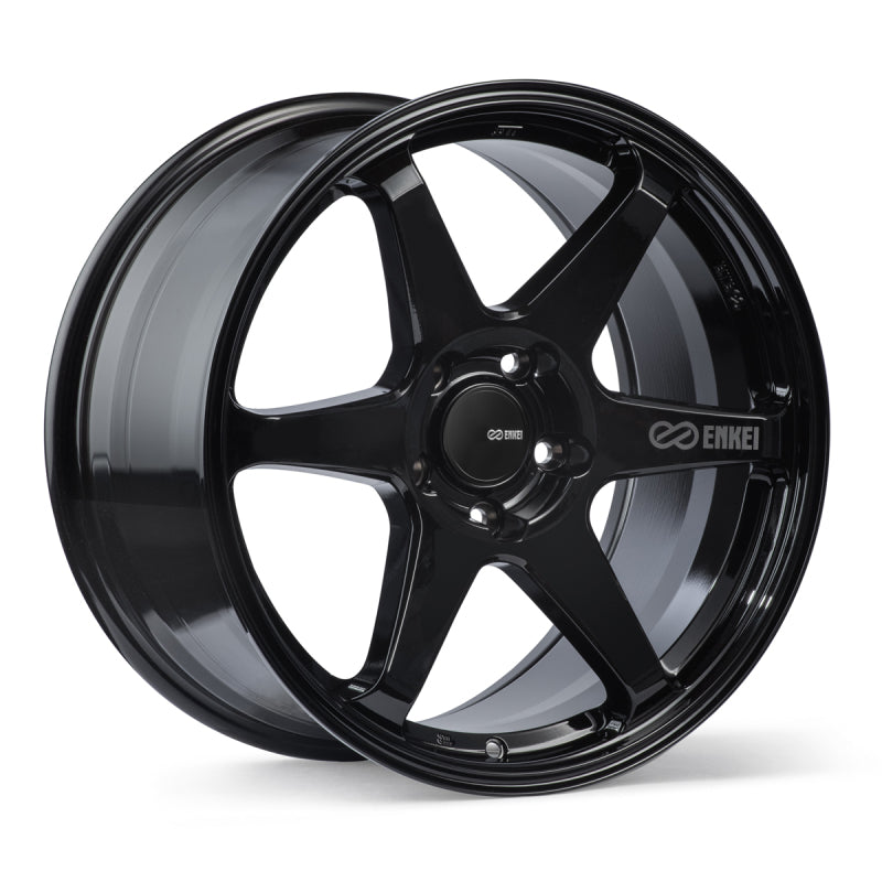 Enkei T6R 18x9.5 38mm Offset 5x114.3 Bolt Pattern 72.6 Bore Gloss Black Wheel