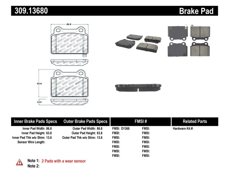 
                      
                        StopTech Performance 08+ Mitsubishi Evolution X Rear Brake Pads
                      
                    