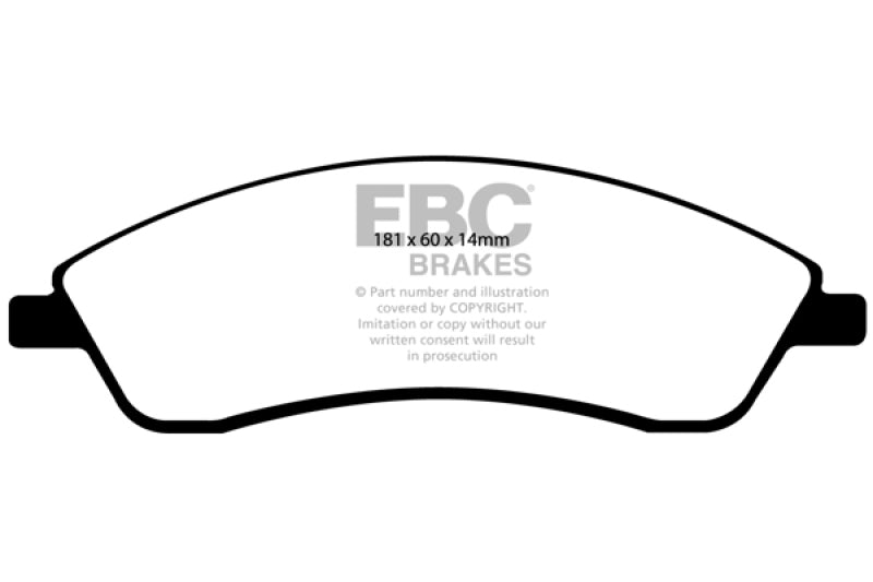 
                      
                        EBC 06-07 Cadillac CTS 2.8 (Sports Suspension) Yellowstuff Front Brake Pads
                      
                    