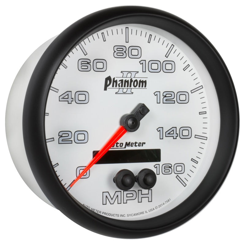 
                      
                        Autometer Phantom II 5in 0-140MPH In-Dash Electronic GPS Programmable Speedometer
                      
                    