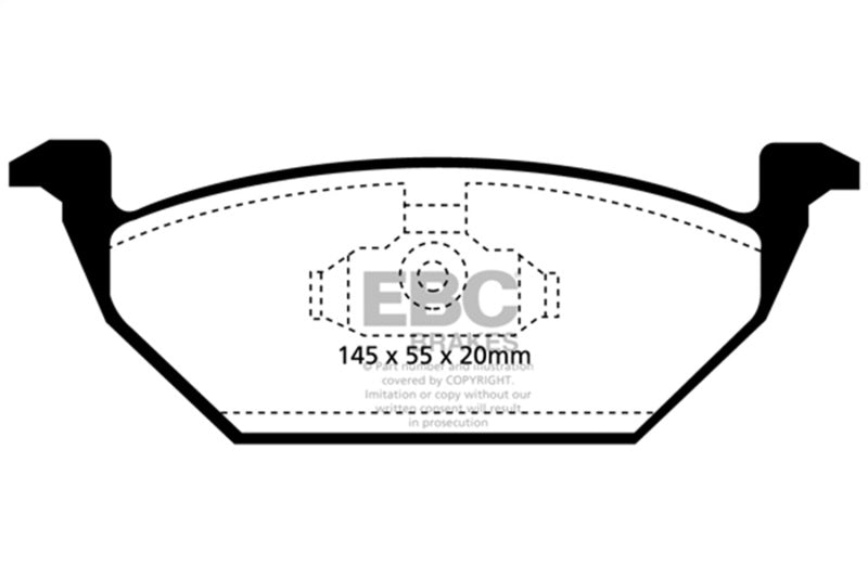 
                      
                        EBC 98-99 Volkswagen Beetle 2.0 Greenstuff Front Brake Pads
                      
                    