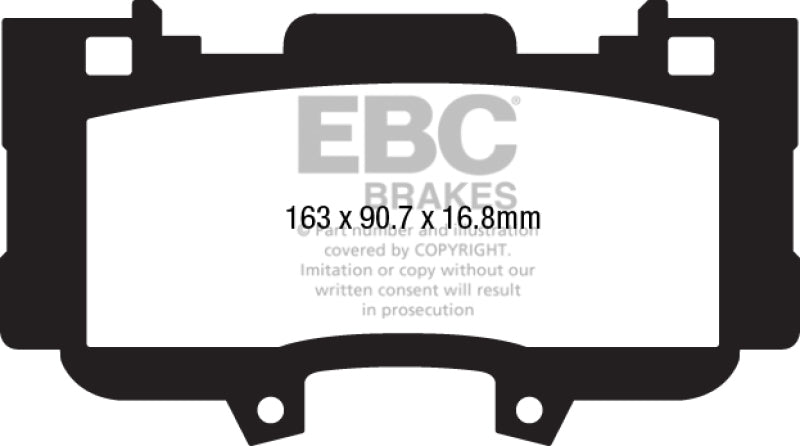 
                      
                        EBC 15+ Ford Mustang 2.3 Turbo Performance Pkg Redstuff Front Brake Pads
                      
                    