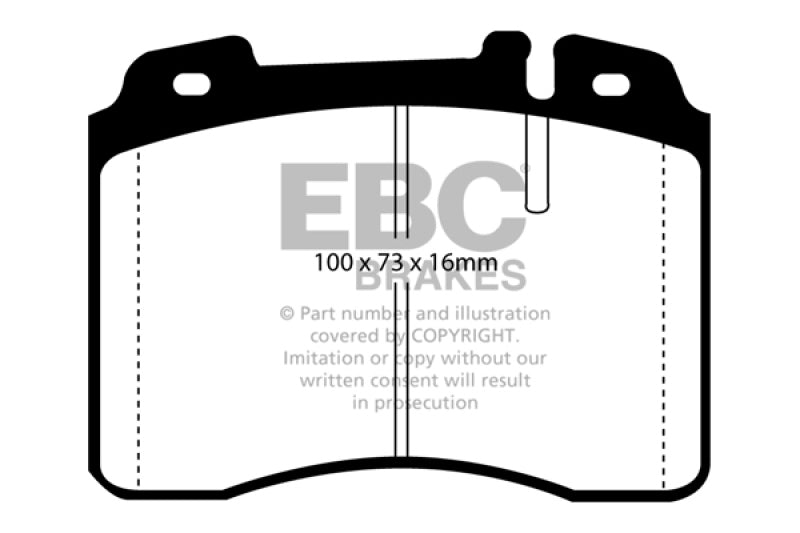 
                      
                        EBC 95-97 Mercedes-Benz C36 AMG (W202) 3.6 Redstuff Front Brake Pads
                      
                    