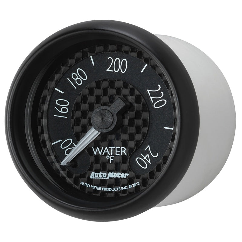 
                      
                        Autometer GT Series 52mm Mechanical 120-240 Deg F Water Temperature Gauge
                      
                    