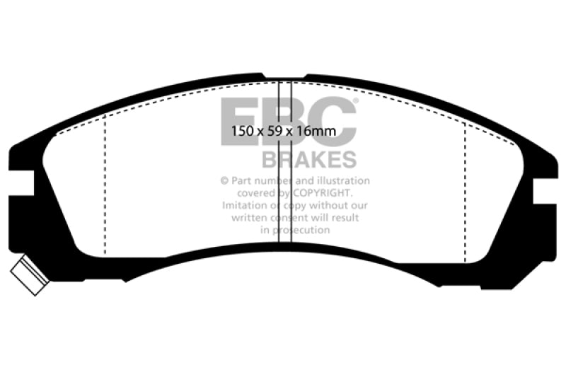 
                      
                        EBC 91-96 Dodge Stealth 3.0 2WD Greenstuff Front Brake Pads
                      
                    