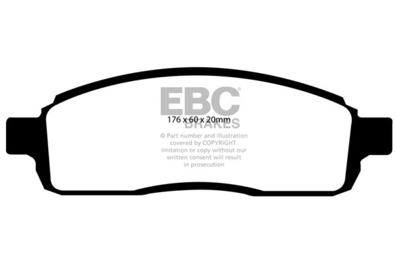 
                      
                        EBC 04 Ford F150 4.2 (2WD) 6 Lug Yellowstuff Front Brake Pads
                      
                    