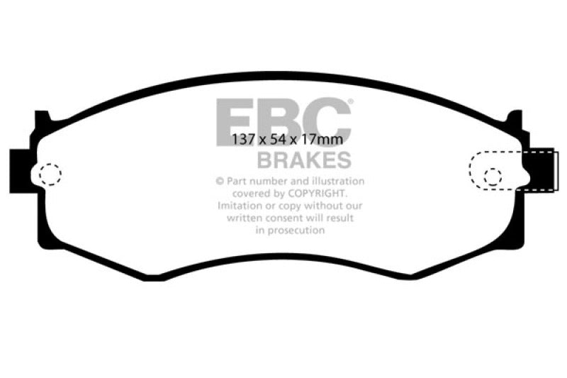 
                      
                        EBC 91-97 Infiniti G20 2.0 Yellowstuff Front Brake Pads
                      
                    