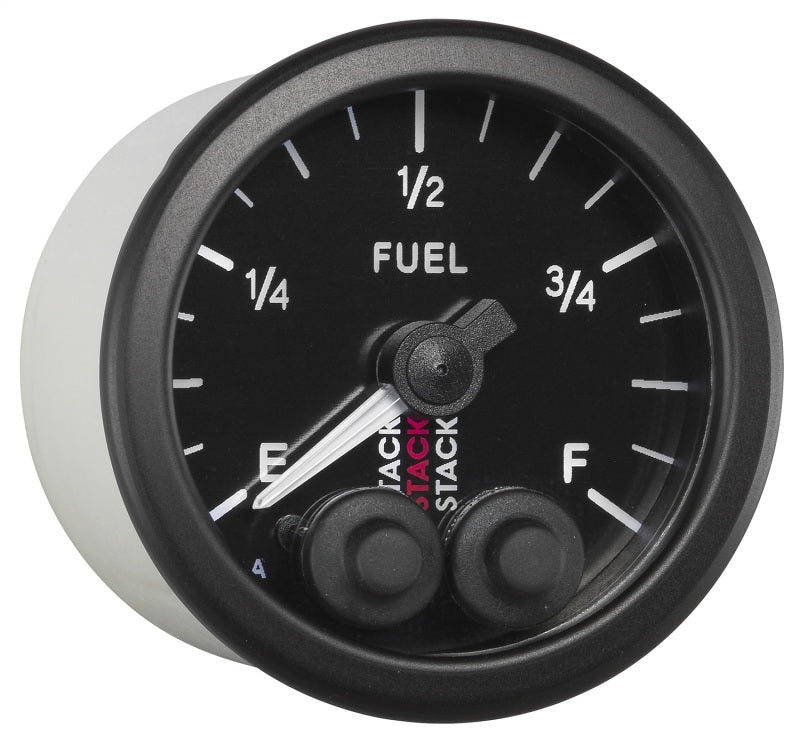 
                      
                        Autometer Stack 52mm 0-280 Ohm Programmable Pro-Control Fuel Level Gauge - Black
                      
                    