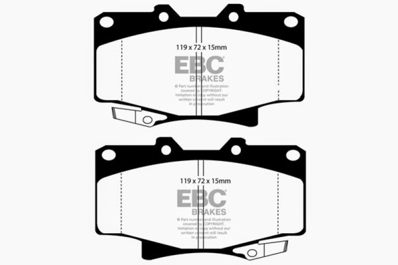 
                      
                        EBC 96-97 Lexus LX450 4.5 Yellowstuff Front Brake Pads
                      
                    