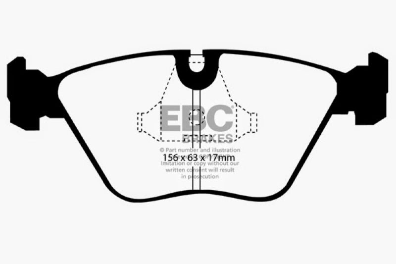 
                      
                        EBC 89-91 Audi 200 2.2 Turbo (ATE) Yellowstuff Front Brake Pads
                      
                    