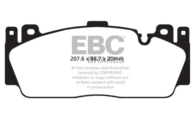 
                      
                        EBC 12+ BMW M5 4.4 Twin Turbo (F10) Redstuff Front Brake Pads
                      
                    