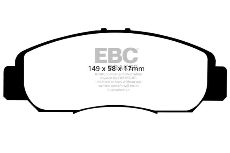 
                      
                        EBC 06-11 Acura CSX (Canada) 2.0 Greenstuff Front Brake Pads
                      
                    