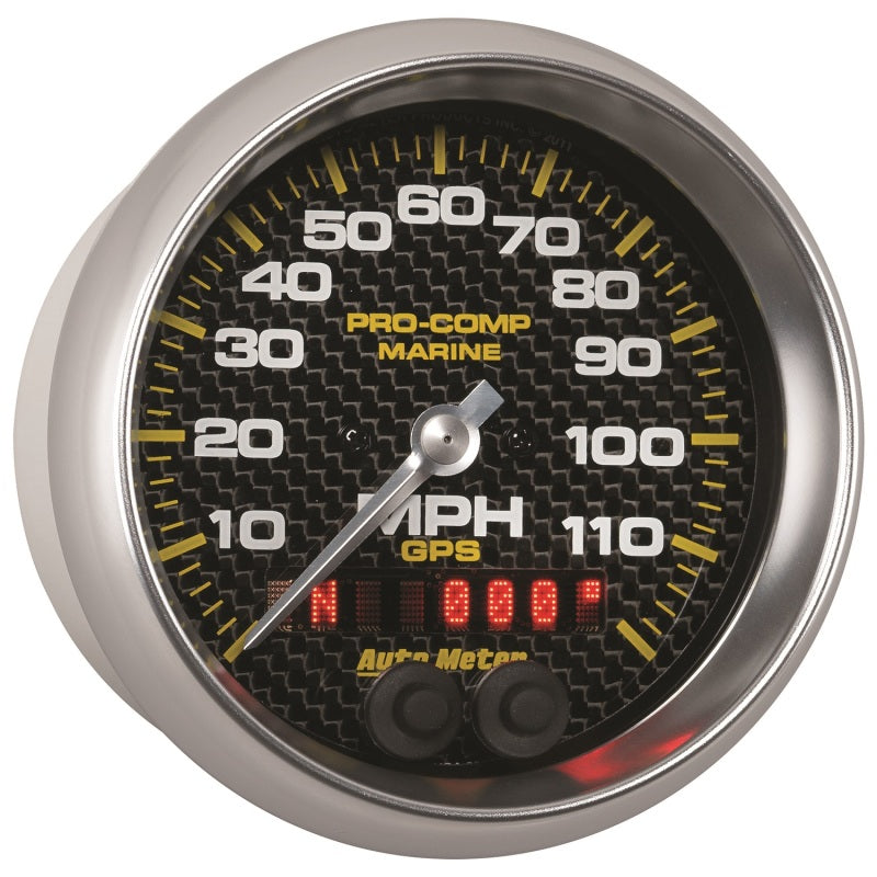 
                      
                        Autometer Marine Carbon Fiber Ultra-Lite 3-3/8in 120MPH GPS Speedometer Gauge
                      
                    