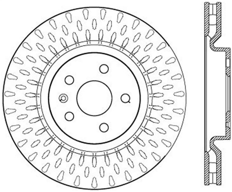 StopTech Power Slot 14-17 Chevrolet SS Front Left Slotted Rotor