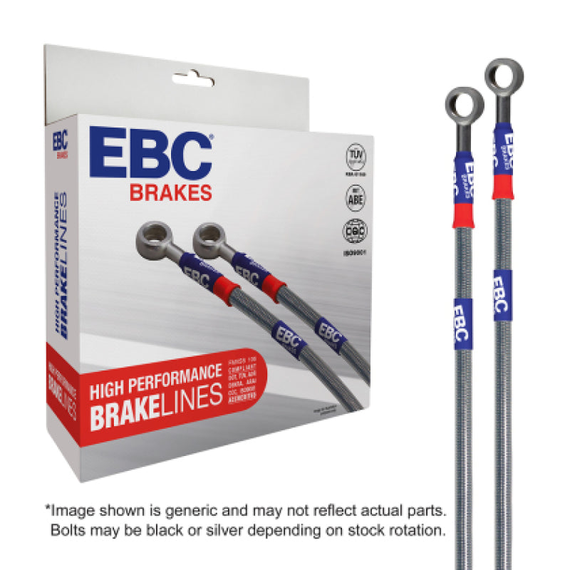 
                      
                        EBC 06-09 Audi RS4 4.2L (w/Cast Iron Rotors) Stainless Steel Brake Line Kit
                      
                    