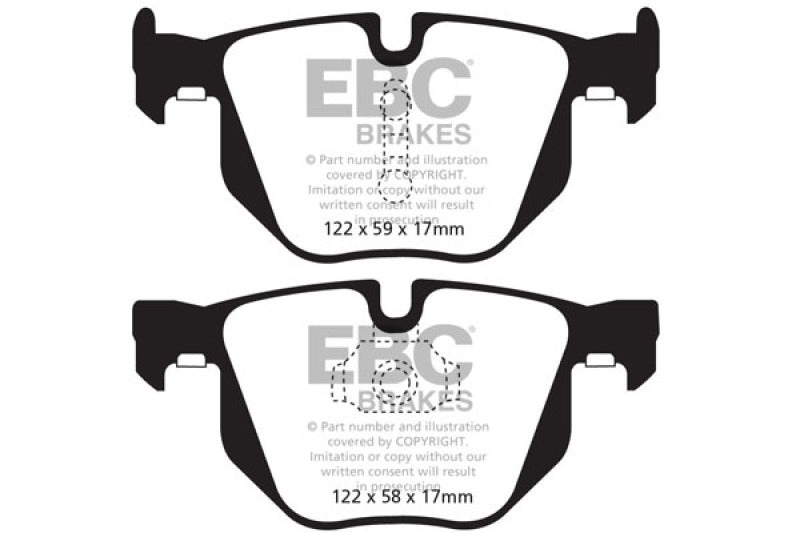 
                      
                        EBC 10-14 BMW X5 3.0 Turbo (35) Greenstuff Rear Brake Pads
                      
                    